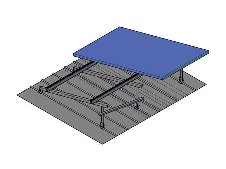 彩钢瓦屋顶光伏支架（起角度）